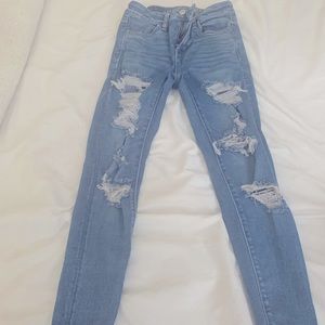 Low Rose Skinny American Eagle Jeans